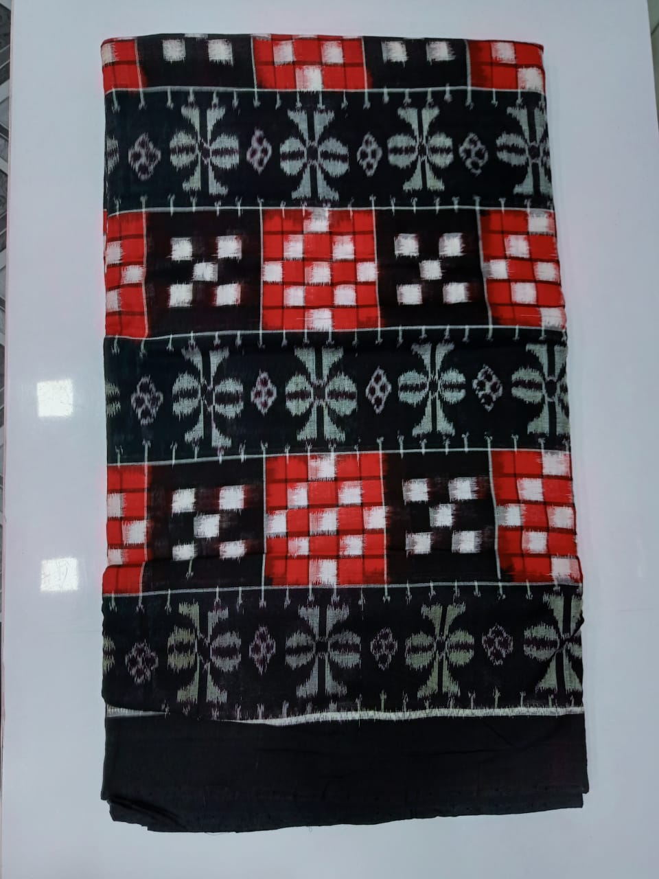 Bichitrapuri Double Ikat Sambalpuri Handloom Dress Material