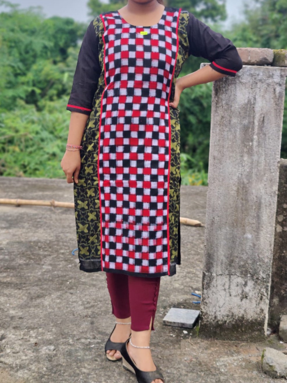 Fully stiched sambalpuri printed cotton gown | Instagram